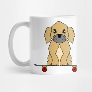 Dog as Skateboarder with Skateboard Mug